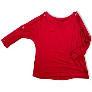 Cable & Gauge Arm Cutout Top with Gold Tone Detail